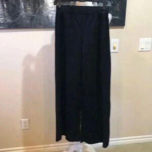 Zara Wide Leg Pants Size M Elastic Waist Pull on Light Weight Sparkle Fabric